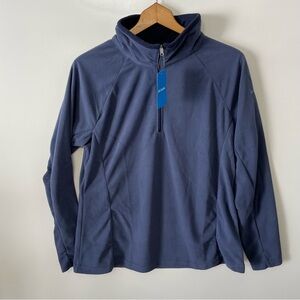 Columbia Glacial IV 1/2 Zip Lightweight Blue Fleece Pullover, size XL